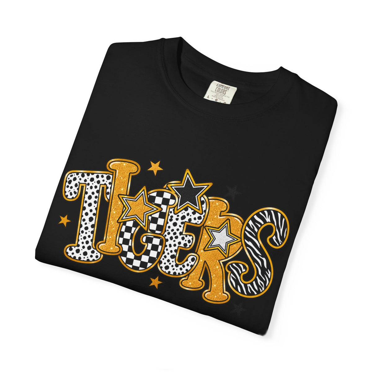 T-Shirt — 'Tigers' Retro Leopard Print Graphic Tee