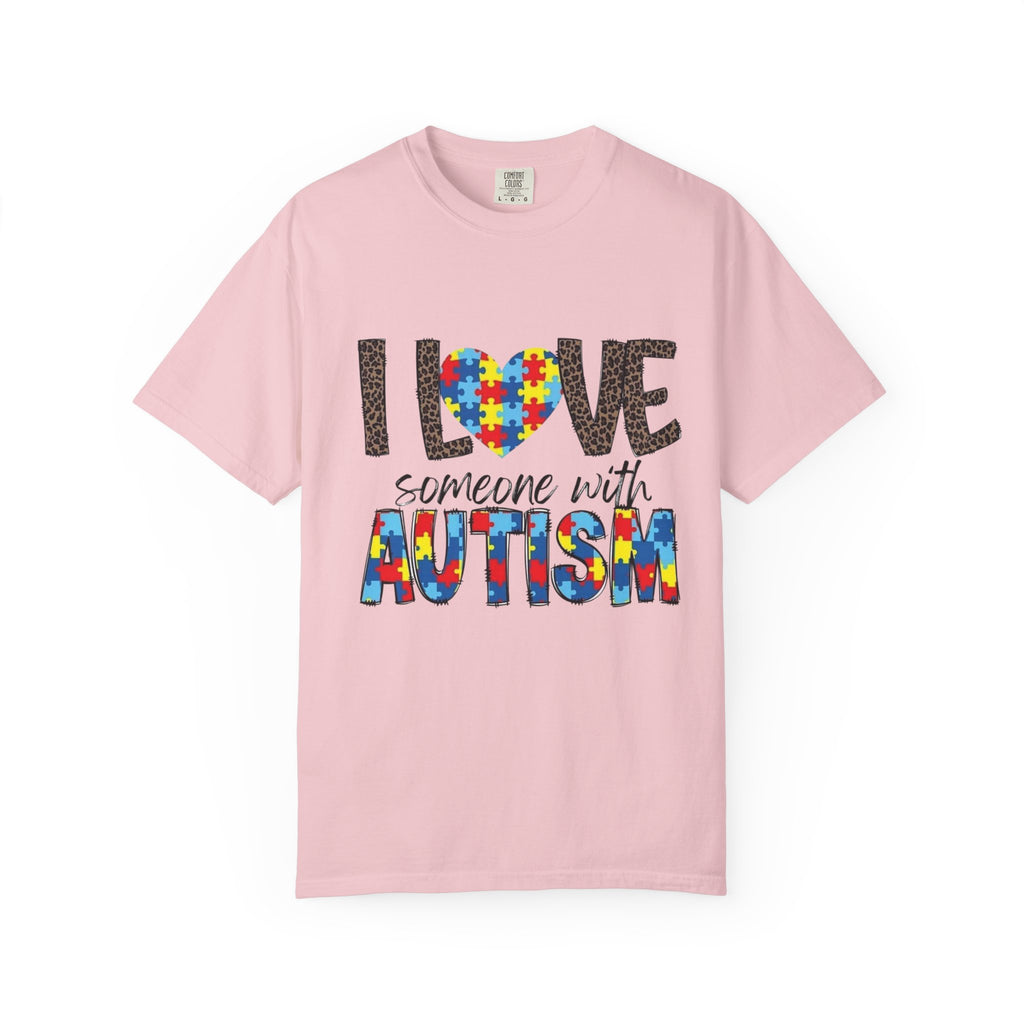 I Love Someone With Autism T-Shirt — Autism Awareness Puzzle Heart Tee