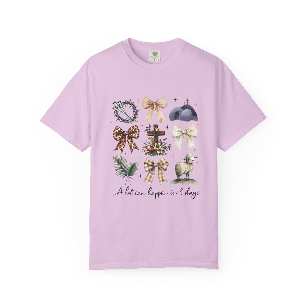 Bow Collection Graphic T‑Shirt — "A life can happen in a day"