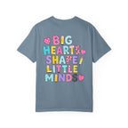 3rd Grade Teacher T-Shirt — "Big Hearts Shape Little Minds" Colorful School Teacher Tee