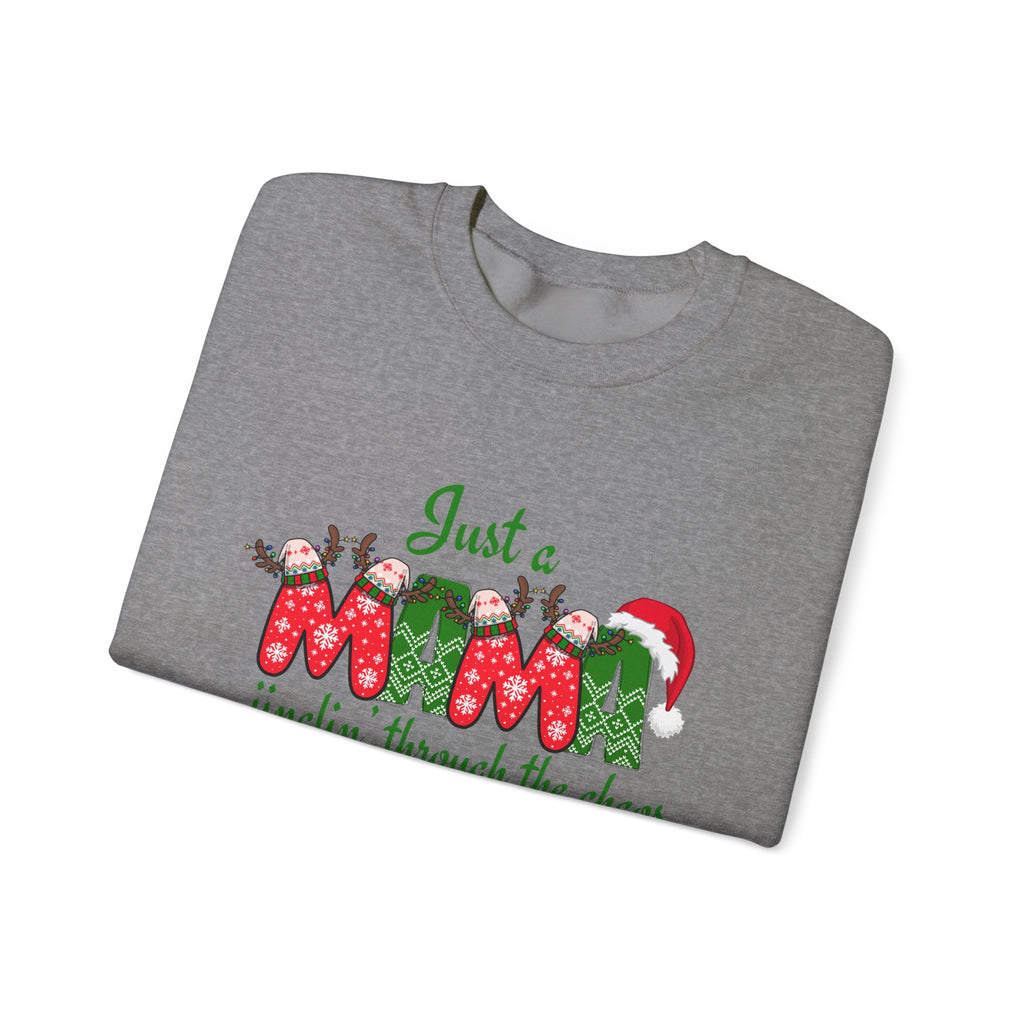 Just a Mama Holiday Crewneck Sweatshirt