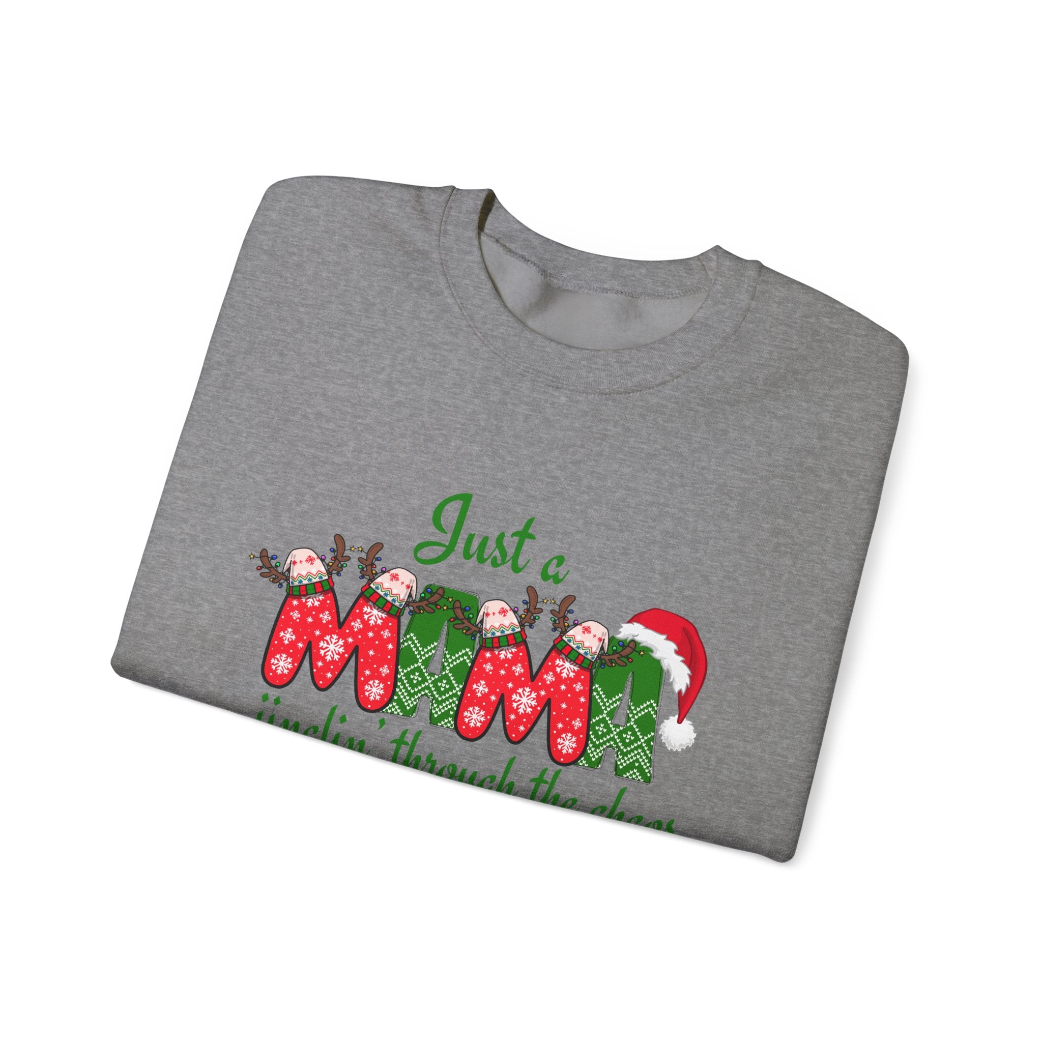 Just a Mama Holiday Crewneck Sweatshirt