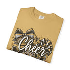 Cheer Mom T-Shirt — Pom-Pom & Megaphone Design for Cheerleading Parents
