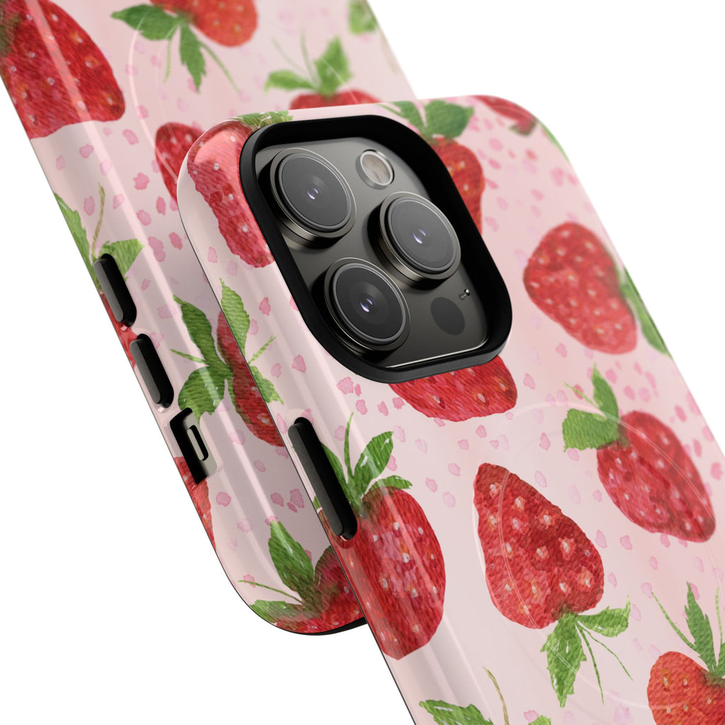 Strawberry Tough Magnetic Phone Cases