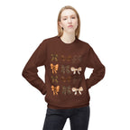 Cozy Bow-Patterned Crewneck Sweatshirt