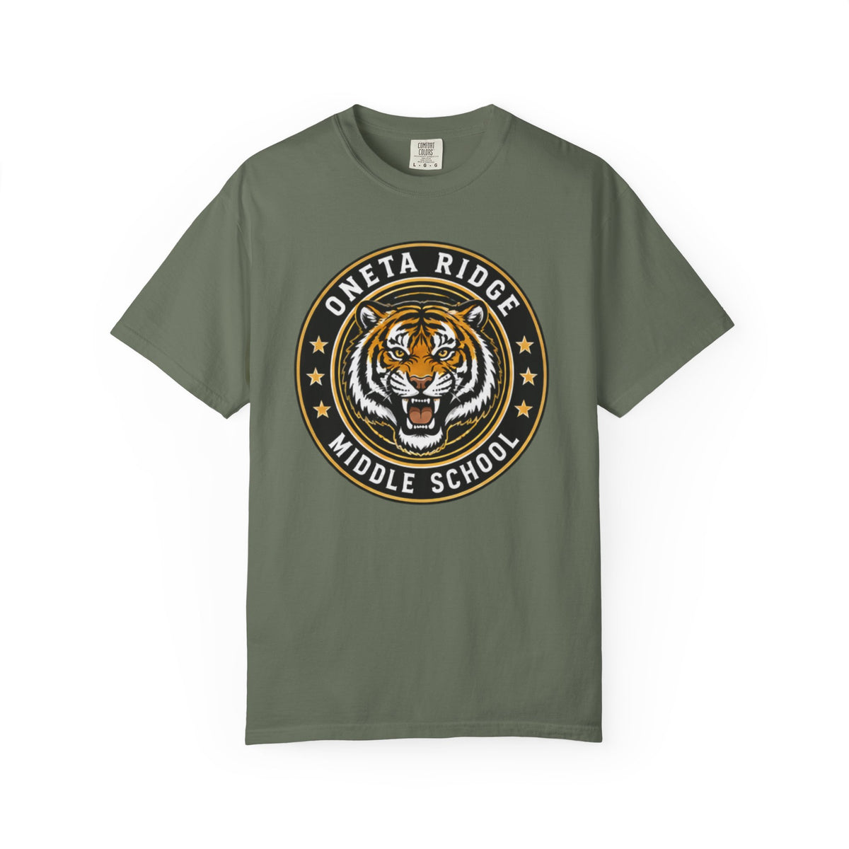 Oneta Ridge Middle School Tiger Logo T-Shirt