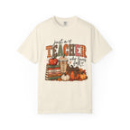 Fall Teacher T-Shirt - "Just a Teacher Who Loves Fall" Autumn Classroom Tee