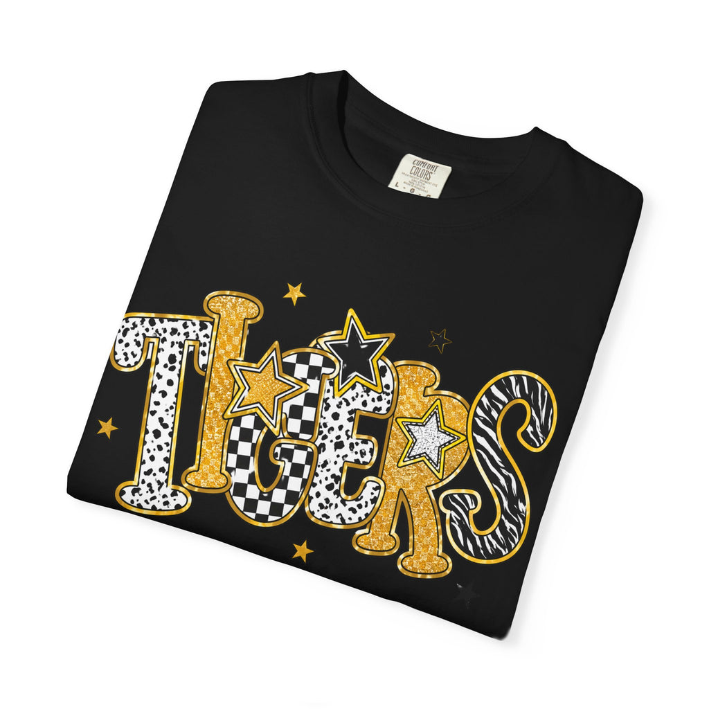 T-Shirt — 'Tigers' Retro Leopard Print Graphic Tee