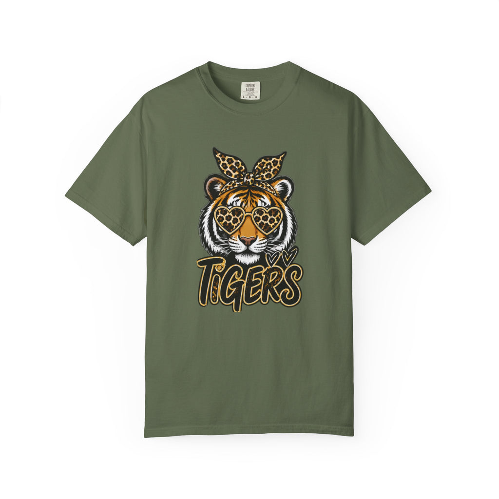 Tigers Leopard-Print Tiger Graphic Tee