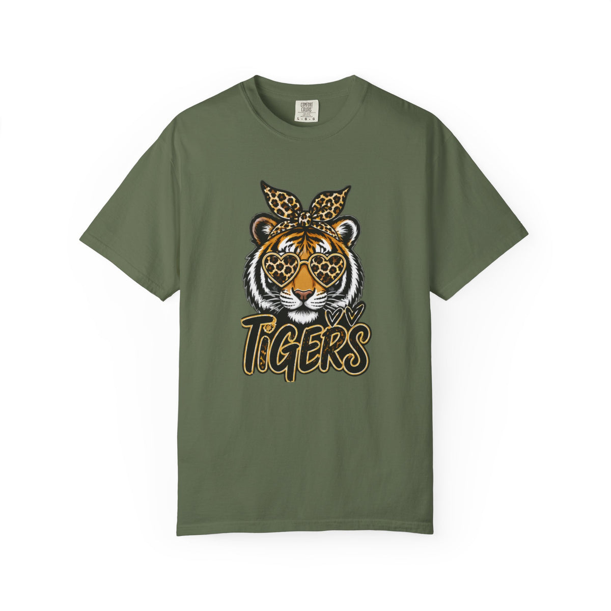 Tigers Leopard-Print Tiger Graphic Tee