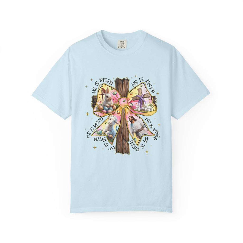 Cross & Ribbon T-Shirt — Jesus is With Us Graphic Tee