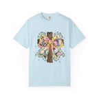 Cross & Ribbon T-Shirt — Jesus is With Us Graphic Tee