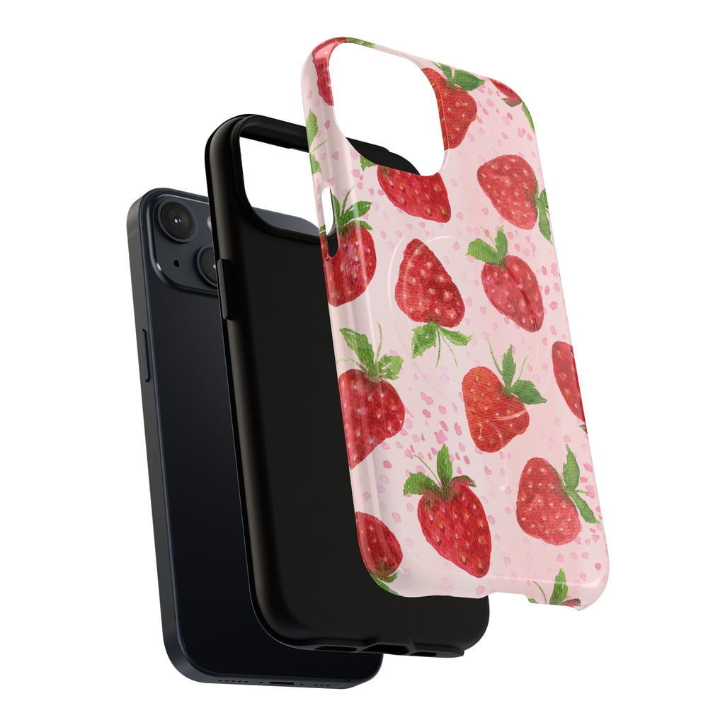 Strawberry Tough Magnetic Phone Cases