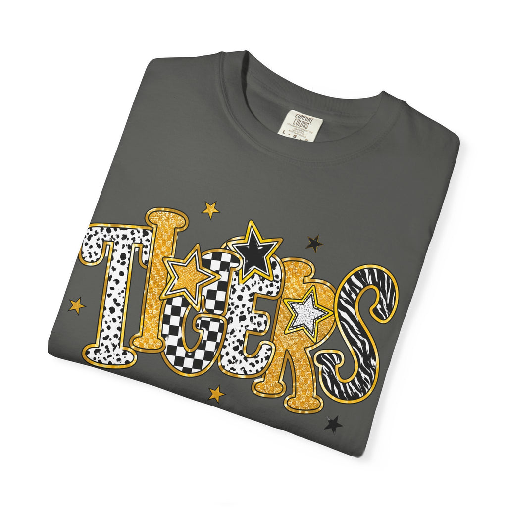 T-Shirt — 'Tigers' Retro Leopard Print Graphic Tee