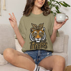 Tigers Leopard-Print Tiger Graphic Tee