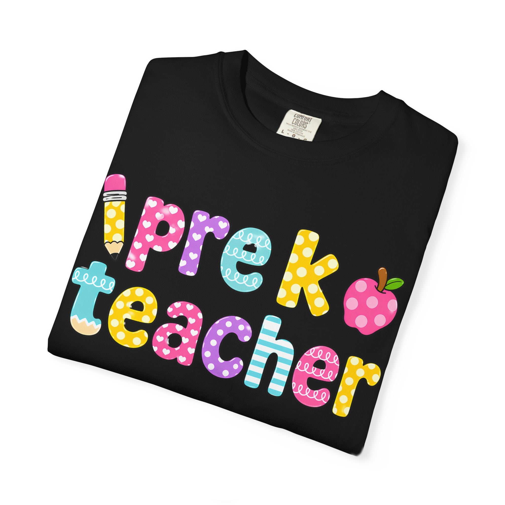 Pre k Teacher T-Shirt — "Big Hearts Shape Little Minds" Colorful School Teacher Tee