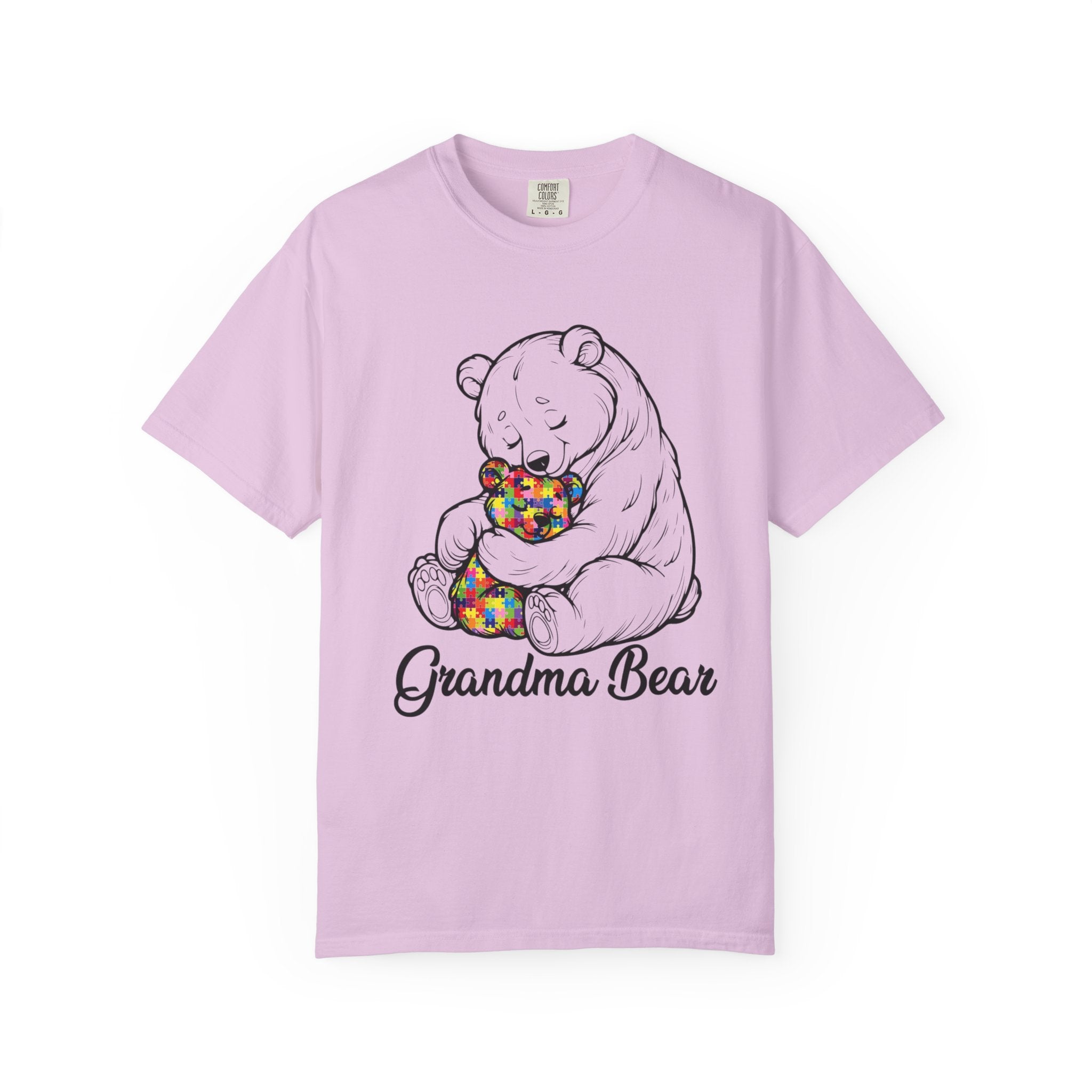 Grandma Bear T-Shirt – Cute Bear Hug Design with Colorful Teddy