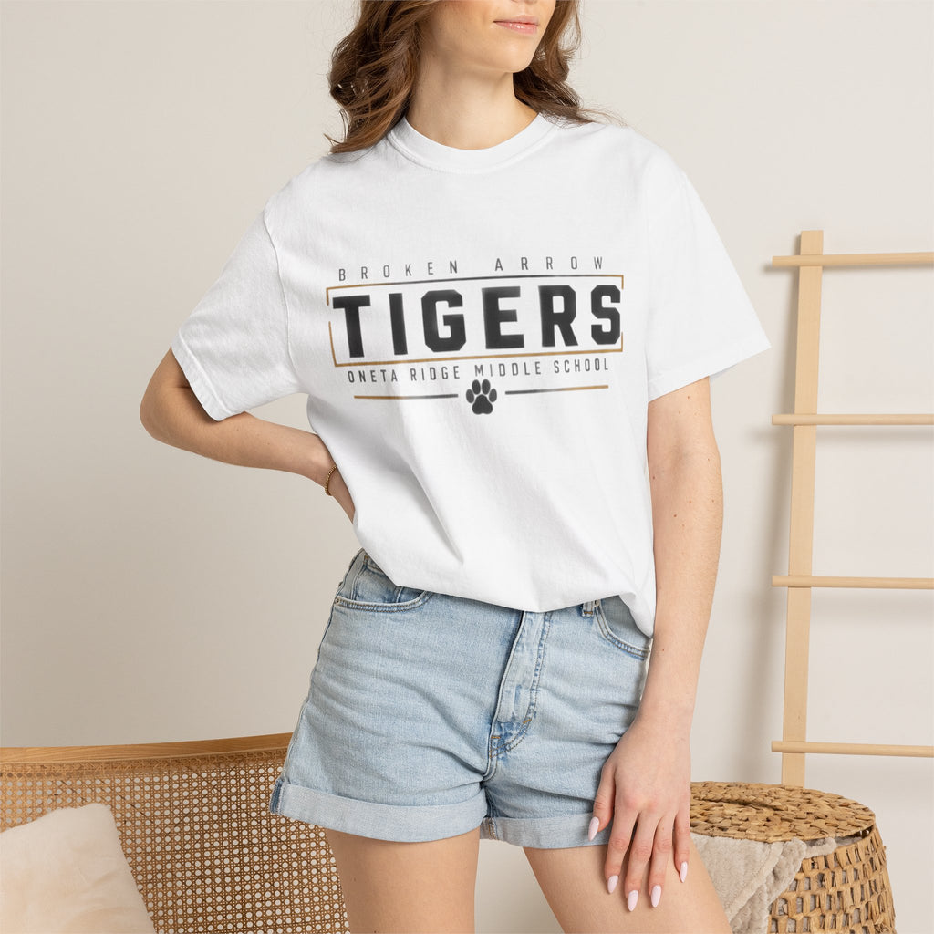 Tigers School Spirit T-Shirt — Broken Arrow Oweta Ridge Middle School Paw Print