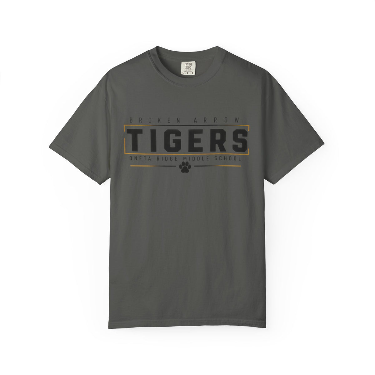 Tigers School Spirit T-Shirt — Broken Arrow Oweta Ridge Middle School Paw Print