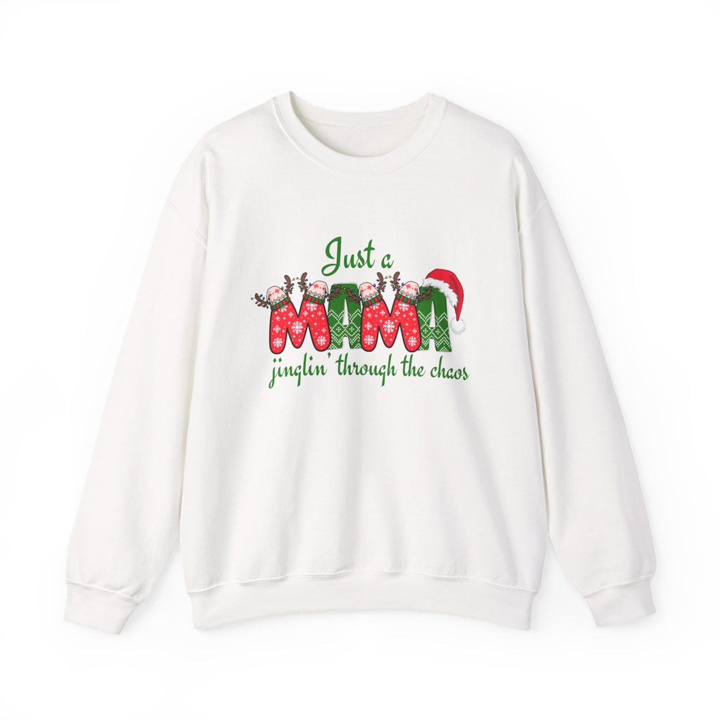 Just a Mama Holiday Crewneck Sweatshirt