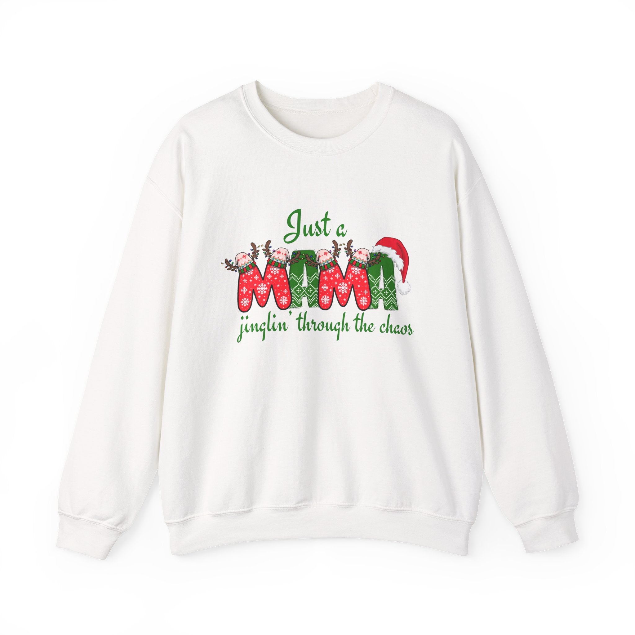 Just a Mama Holiday Crewneck Sweatshirt