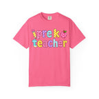 Pre k Teacher T-Shirt — "Big Hearts Shape Little Minds" Colorful School Teacher Tee