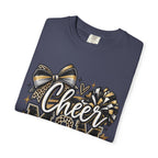 Cheer Mom T-Shirt — Pom-Pom & Megaphone Design for Cheerleading Parents