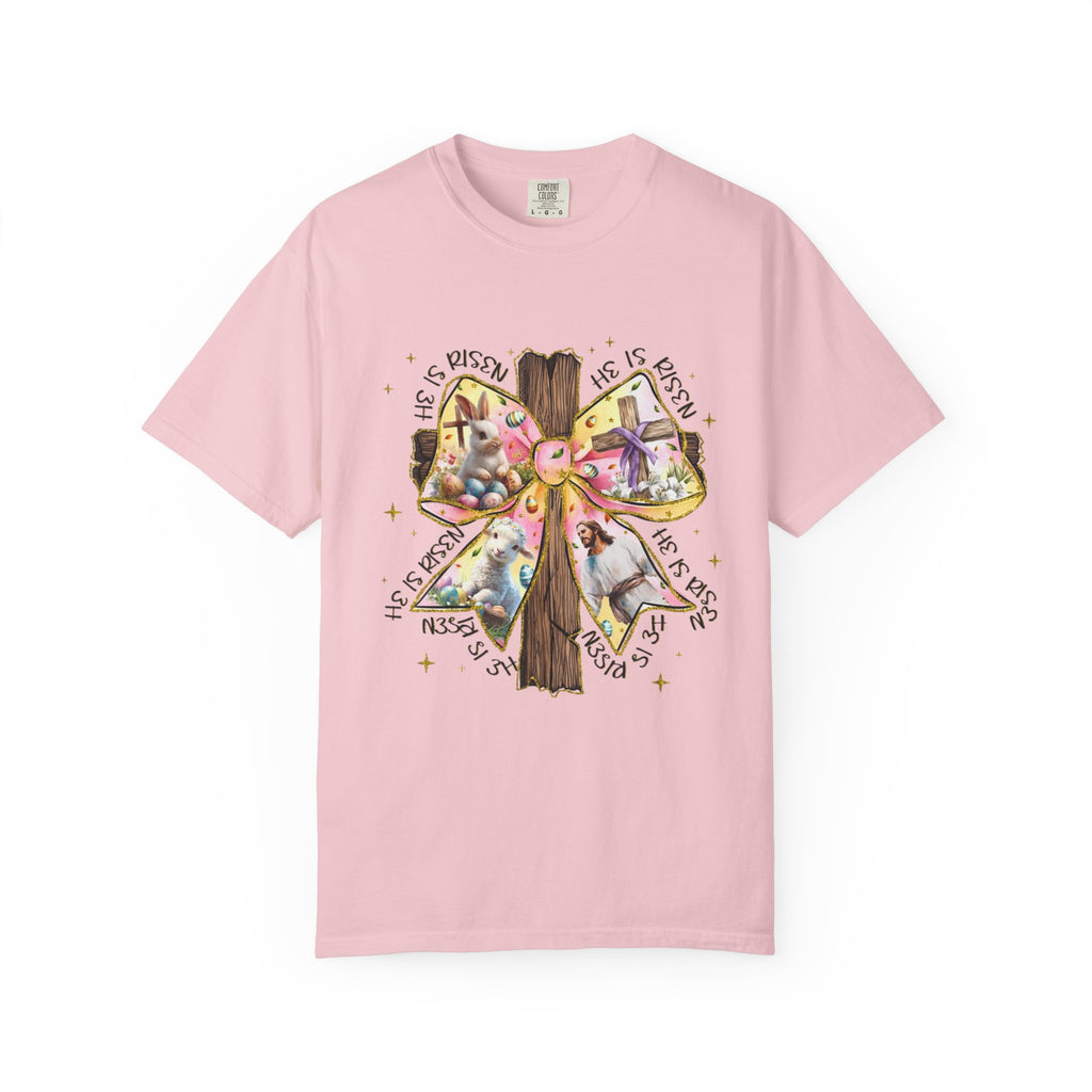 Cross & Ribbon T-Shirt — Jesus is With Us Graphic Tee