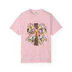 Cross & Ribbon T-Shirt — Jesus is With Us Graphic Tee
