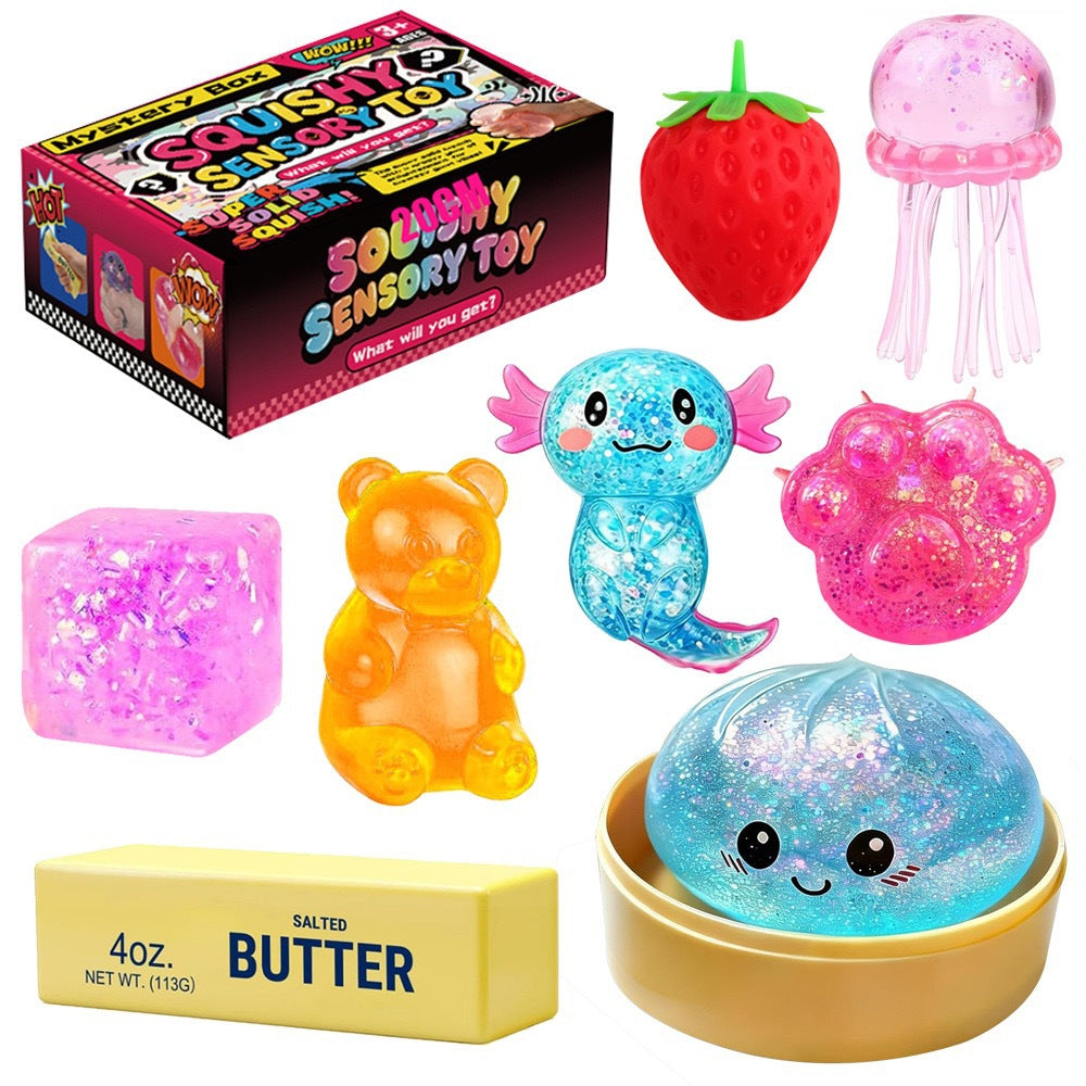 Slow Rebound Squishy Stress Relief Toy Set