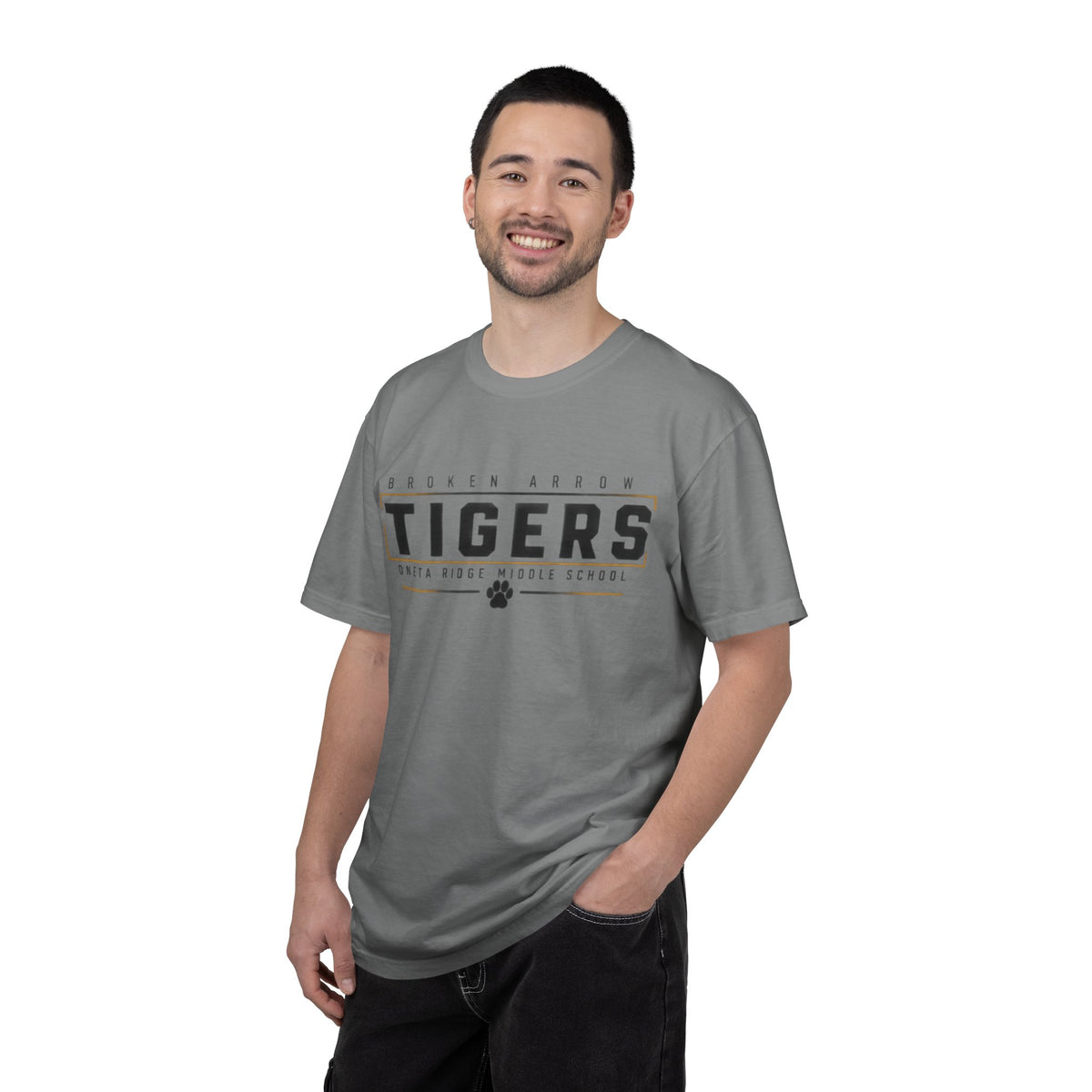 Tigers School Spirit T-Shirt — Broken Arrow Oweta Ridge Middle School Paw Print