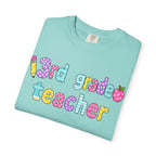 3rd Grade Teacher T-Shirt — "Big Hearts Shape Little Minds" Colorful School Teacher Tee