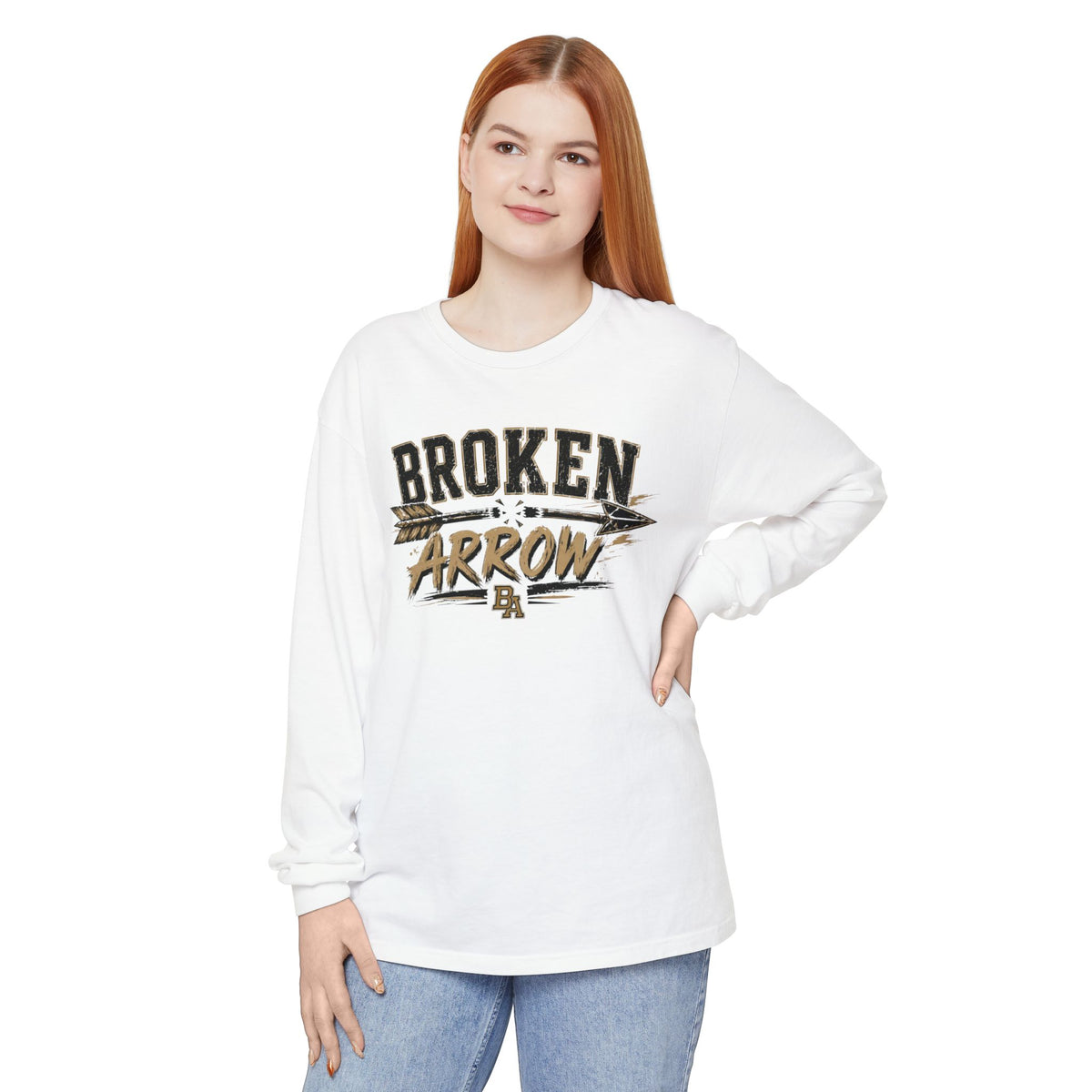 Broken Arrow Long Sleeve T-Shirt – Vintage Arrow Graphic