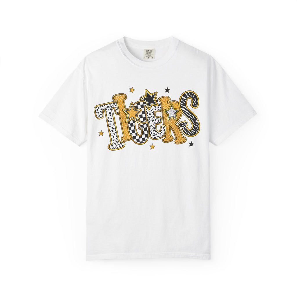 T-Shirt — 'Tigers' Retro Leopard Print Graphic Tee