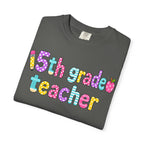 5rd Grade Teacher T-Shirt — "Big Hearts Shape Little Minds" Colorful School Teacher Tee