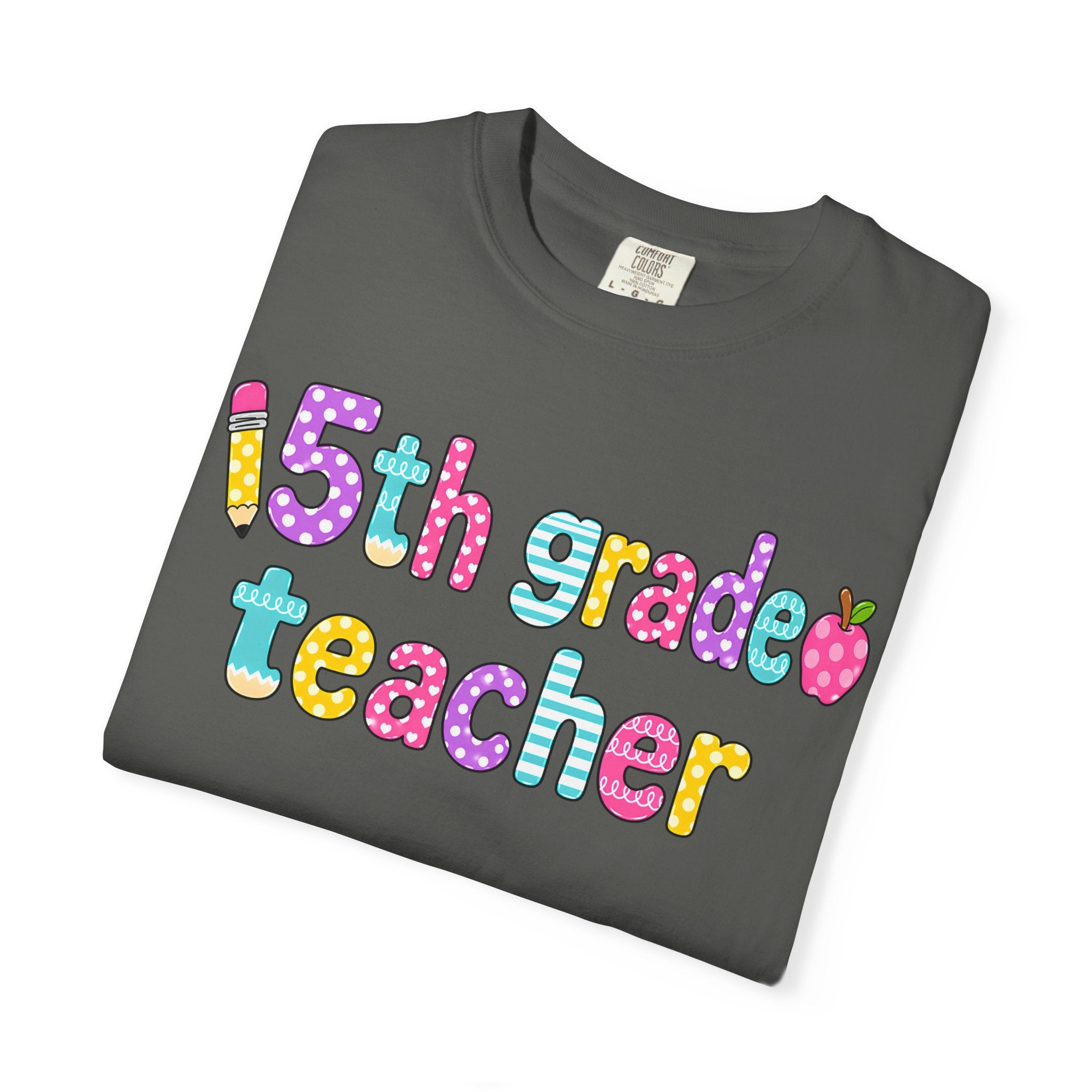 5rd Grade Teacher T-Shirt — "Big Hearts Shape Little Minds" Colorful School Teacher Tee