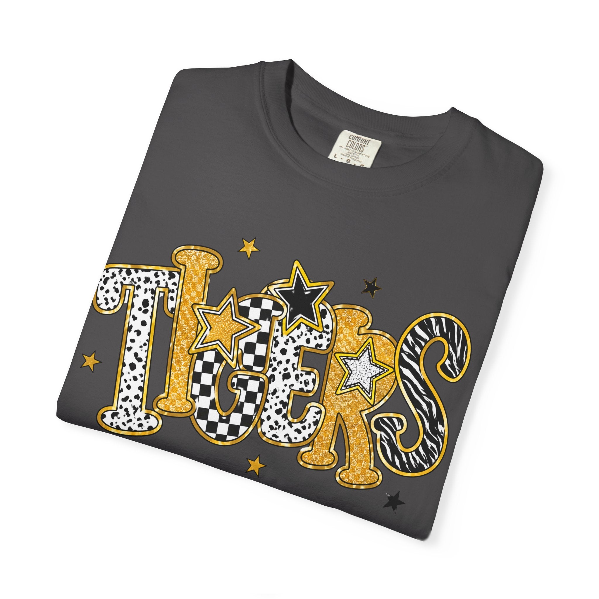 T-Shirt — 'Tigers' Retro Leopard Print Graphic Tee