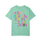 Pre k Teacher T-Shirt — "Big Hearts Shape Little Minds" Colorful School Teacher Tee