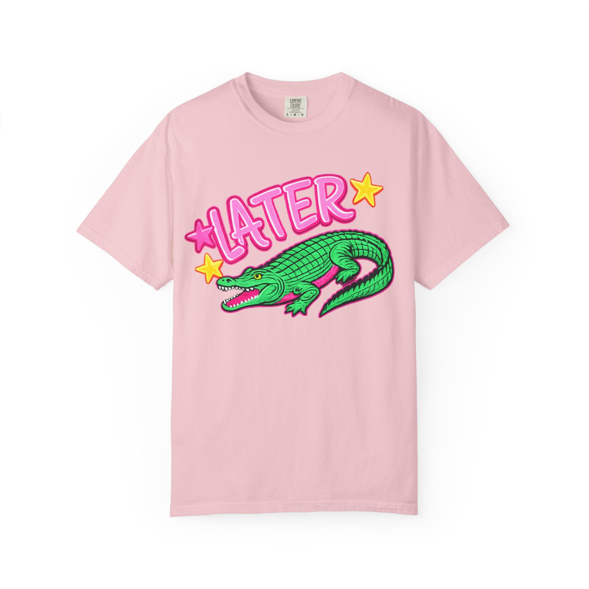 Later, After While Crocodile T-Shirt — Retro Neon Alligator Graphic Tee