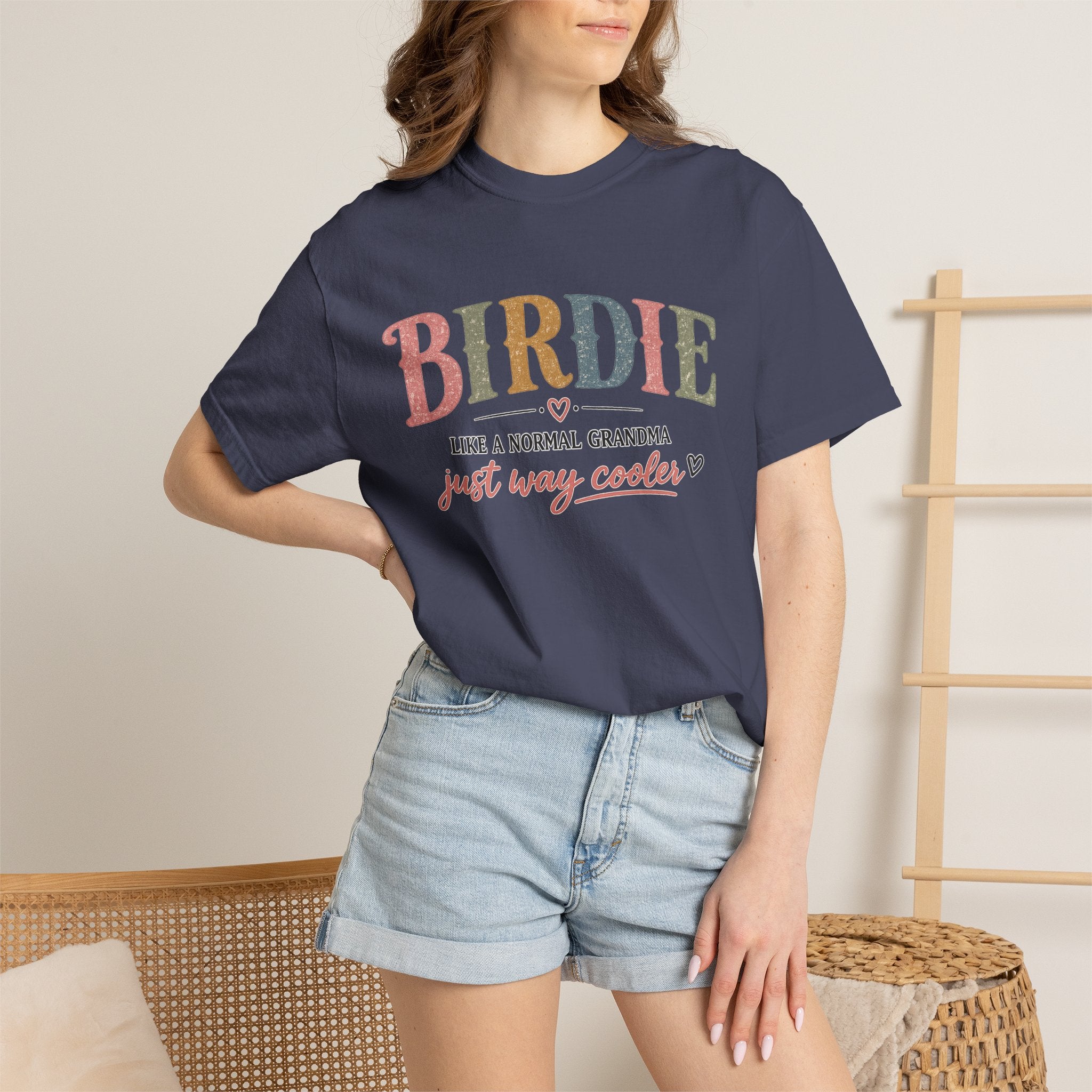 Birdie Grandma T‑Shirt — “Birdie like a normal grandma just way cooler” Vintage Style Tee