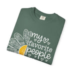 T-Shirt — "My Favorite People Call Me Birdie" Floral Graphic Tee