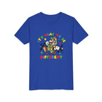 Youth Tee - "It's Okay To Be Different" Rainbow Skate Character Kids T-Shirt