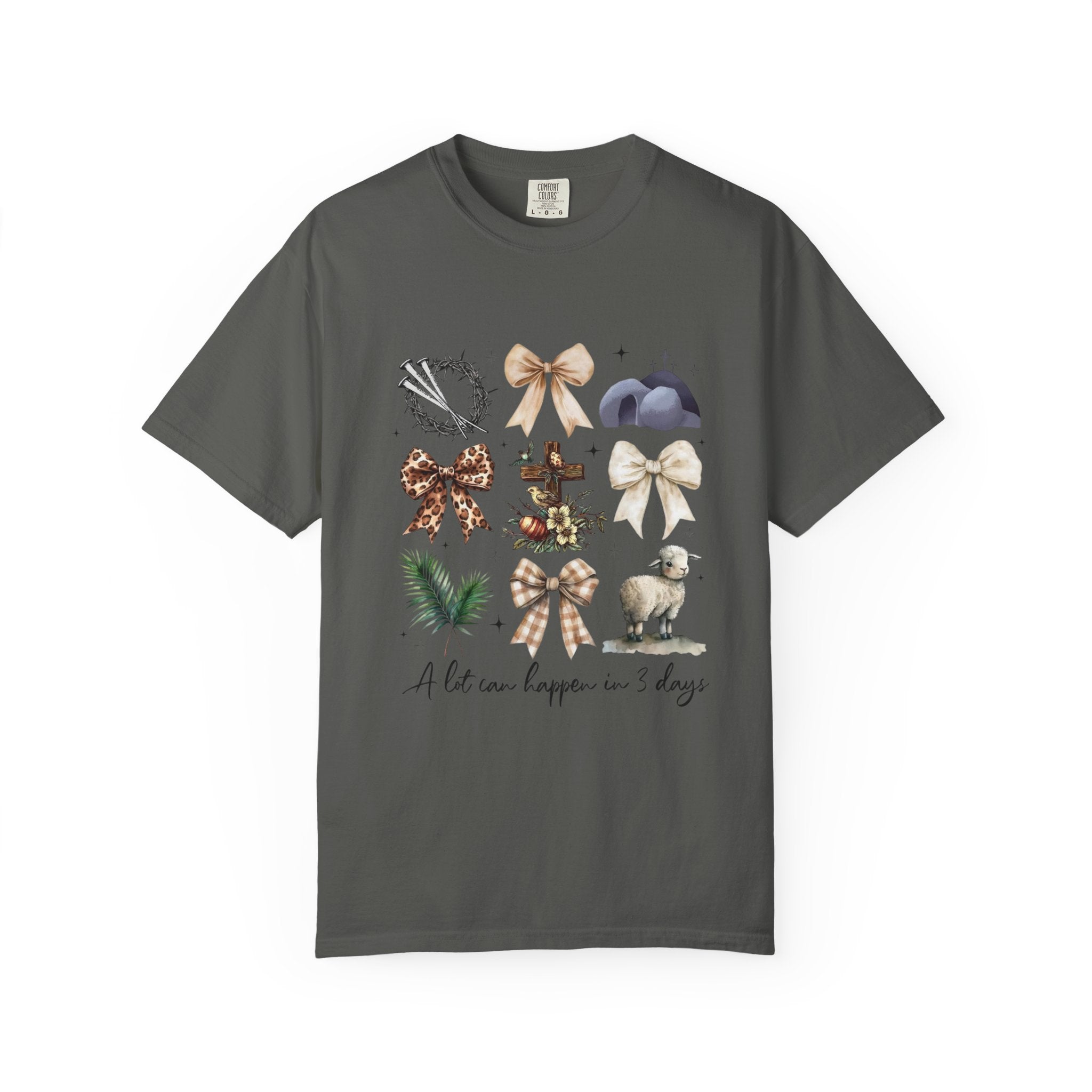Bow Collection Graphic T‑Shirt — "A life can happen in a day"
