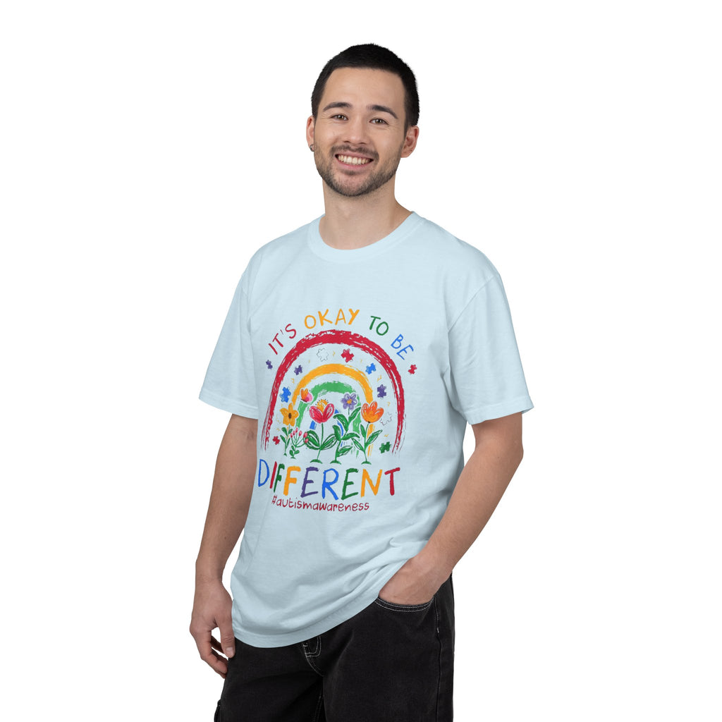 It's Okay To Be Different T-Shirt — Rainbow Autism Awareness Tee