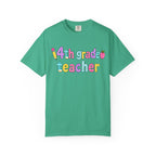 4nd grade Teacher T-Shirt — "Big Hearts Shape Little Minds" Colorful School Teacher Tee