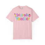 1st Grade Teacher T-Shirt — "Big Hearts Shape Little Minds" Colorful School Teacher Tee