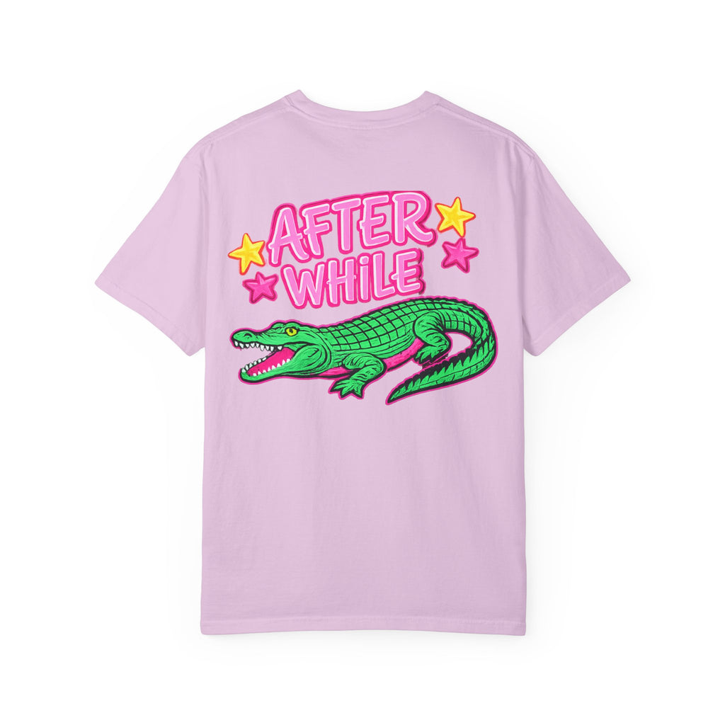 Later, After While Crocodile T-Shirt — Retro Neon Alligator Graphic Tee