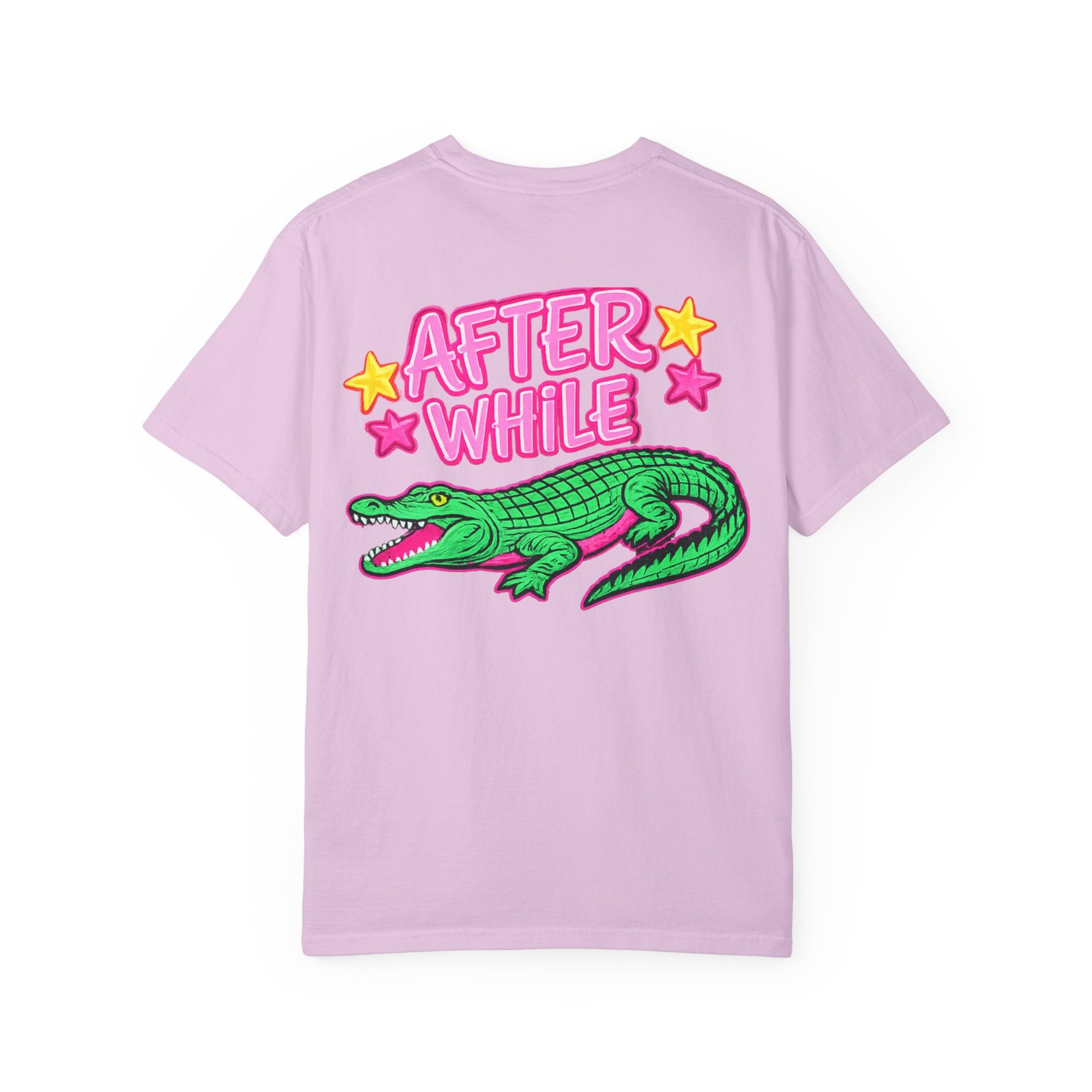 Later, After While Crocodile T-Shirt — Retro Neon Alligator Graphic Tee