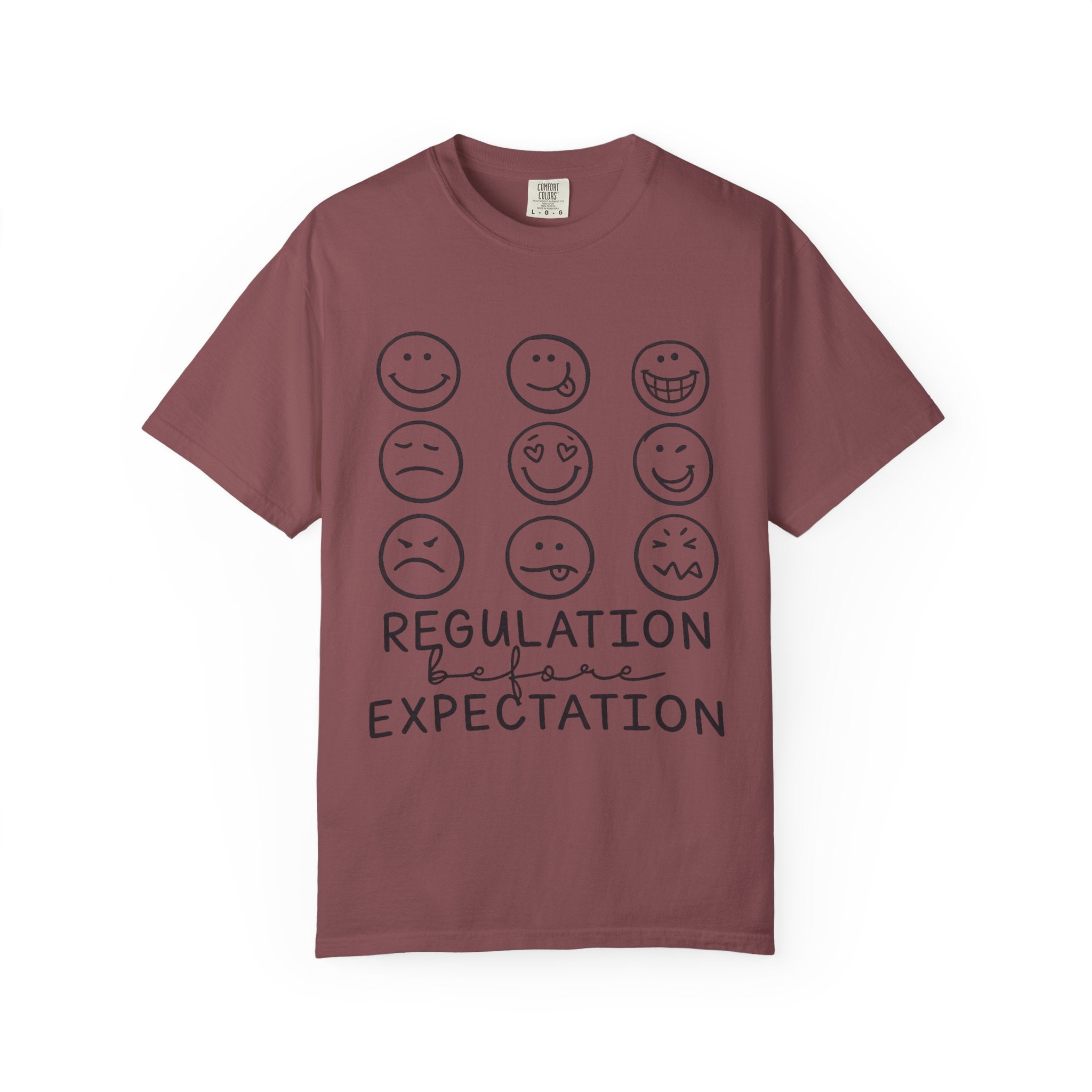 T-Shirt — "Regulation Before Expectation" Emotional Wellness Tee