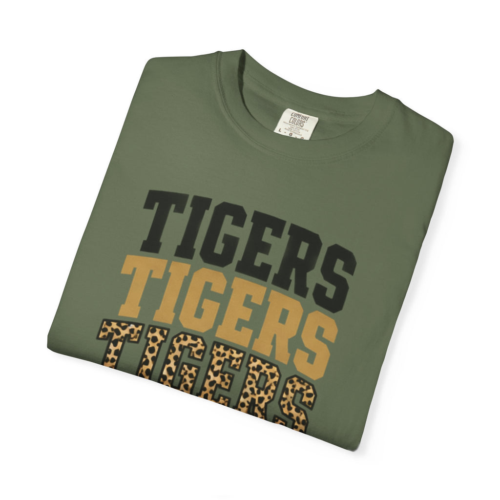 Tigers Graphic T-Shirt — Oneta Ridge Leopard Print School Spirit Tee
